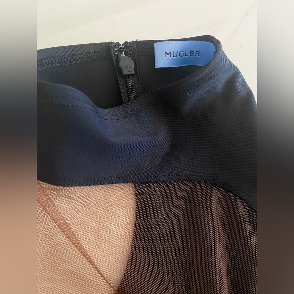 Mugler Deep Mesh Bodysuit Sz 38 $660 - Picture 7 of 8